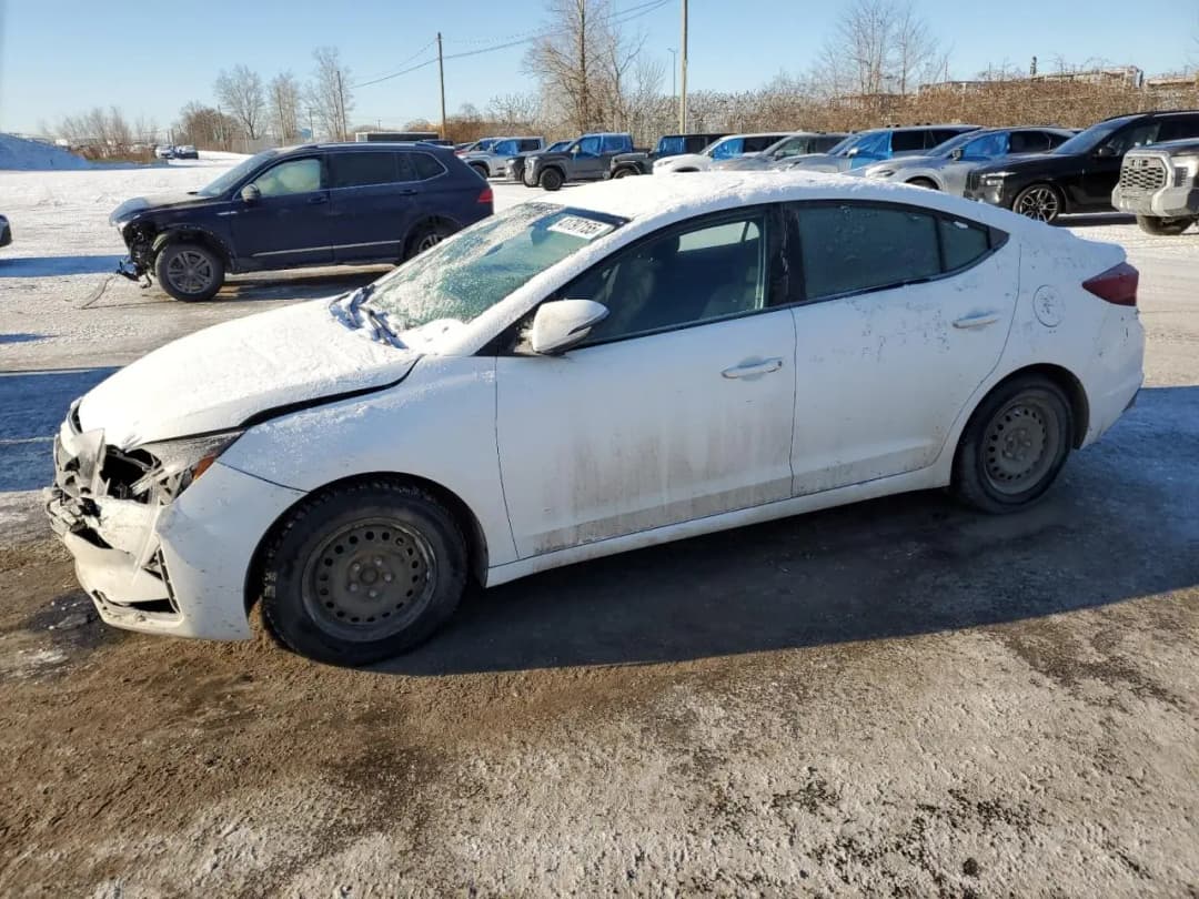 2019 HYUNDAI ELANTRA Білий - Бензин Седан - зображення 1
