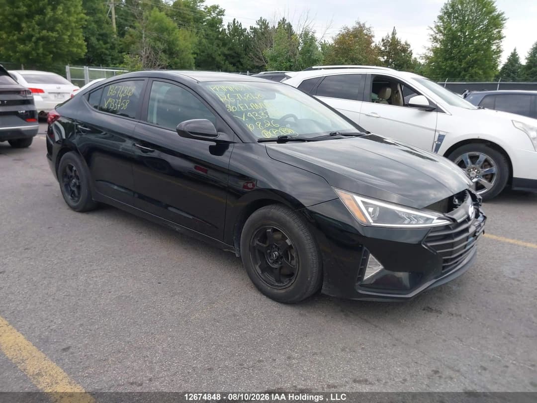 2019 HYUNDAI ELANTRA Чорний - Бензин Седан - зображення 1